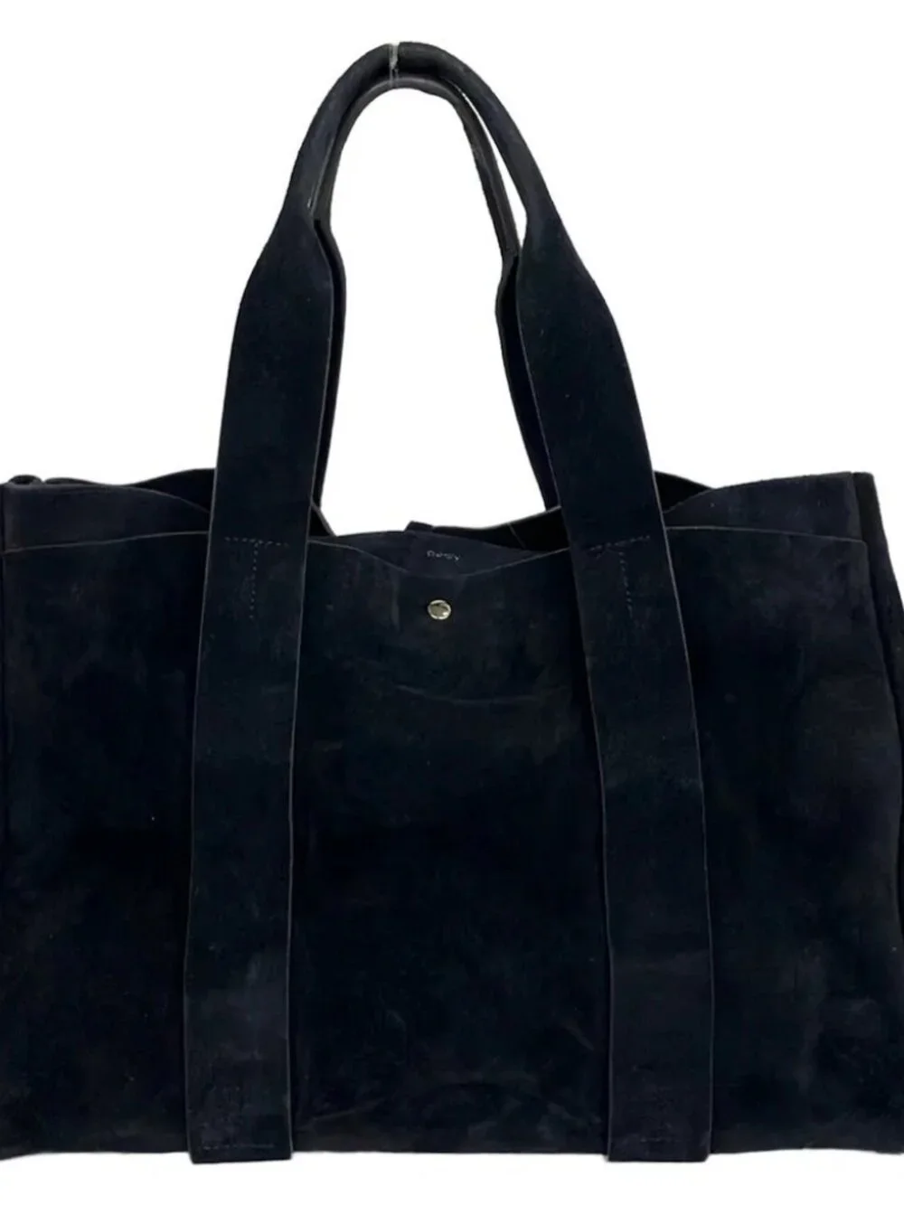 Theory Dark Navy Suede Tote Bag